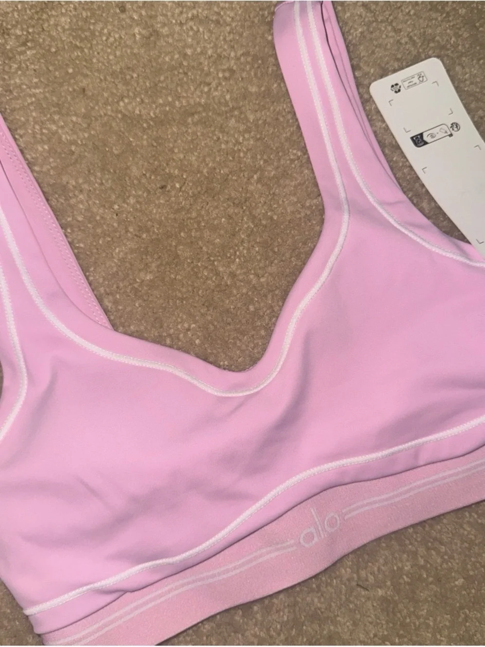 ALO Yoga Pink High-Waist Bike Shorts